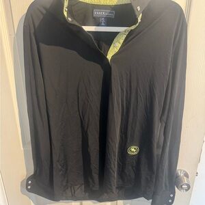 Essex Classics Shirt Womens XL Black Long Sleeve Equestrian Show Performance
